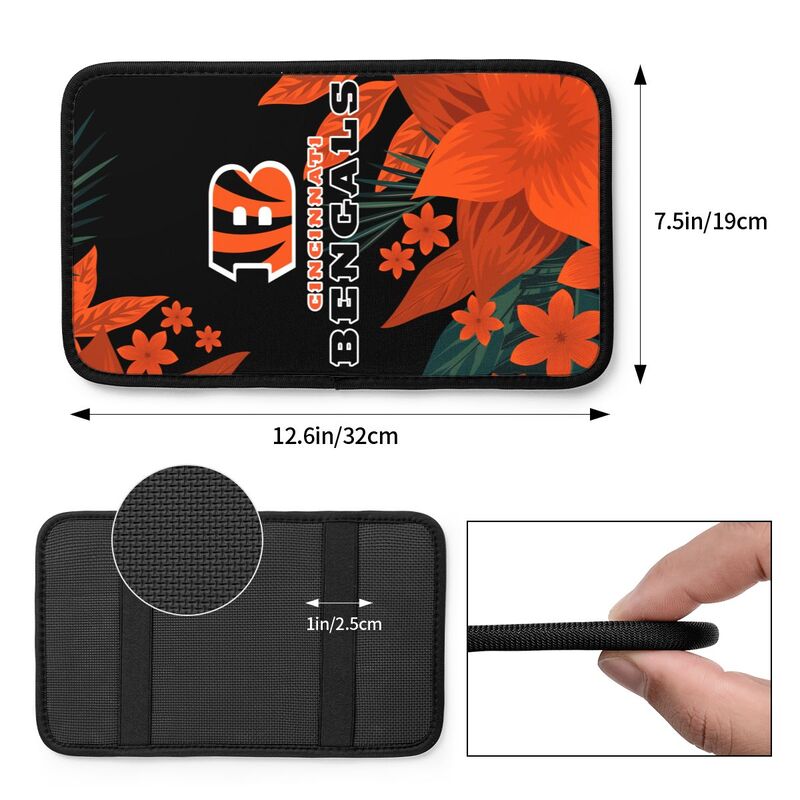 Cincinnati Bengals Car armrest box protective cover car center console armrest pad