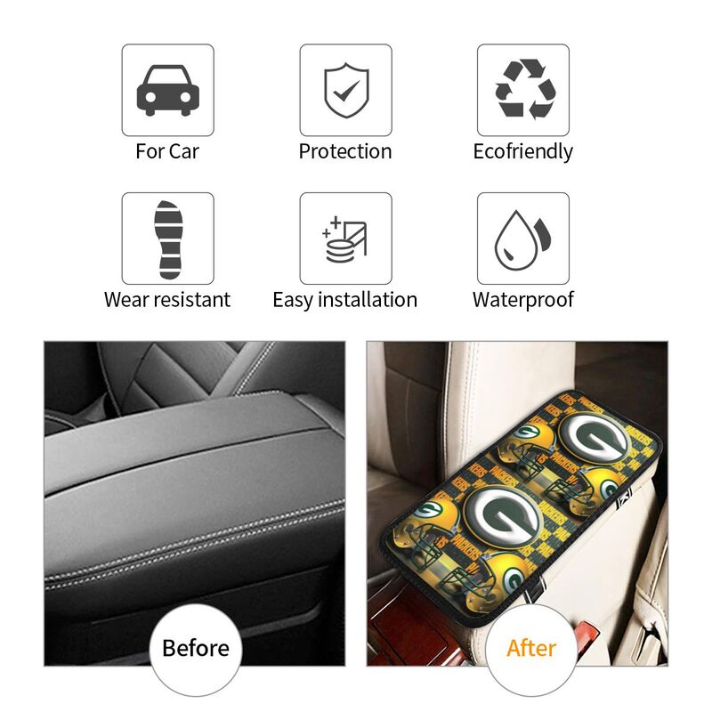 Green Bay Packers1 Protective pad for armrest box of printing vehicle