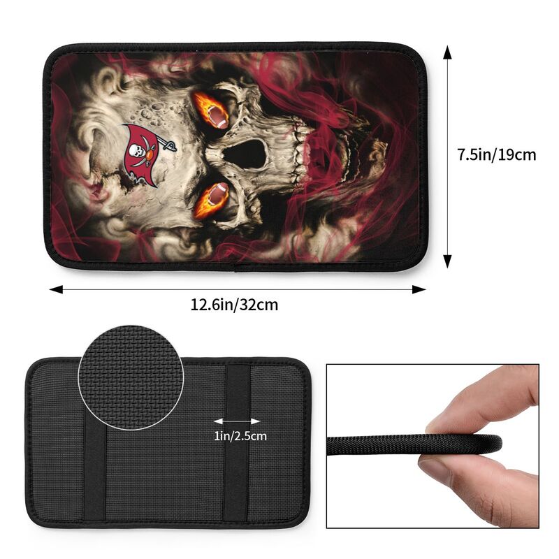 Tampa Bay Buccaneers Printed car armrest box pad elbow support anti slip pad