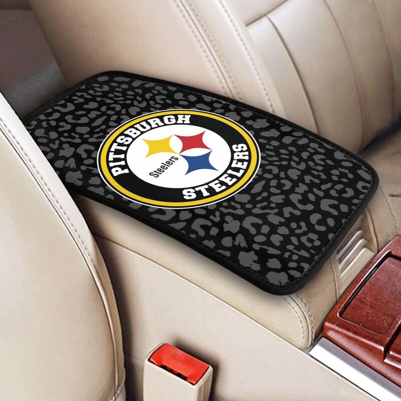 Pittsburgh Steelers 2 print Car handrail box cushion Personalized car armrest cover
