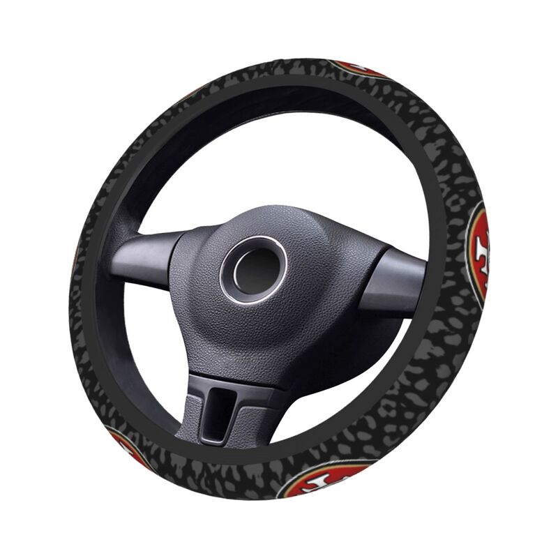San Francisco 49ers Printed elastic steering wheel cover car steering wheel protective cover
