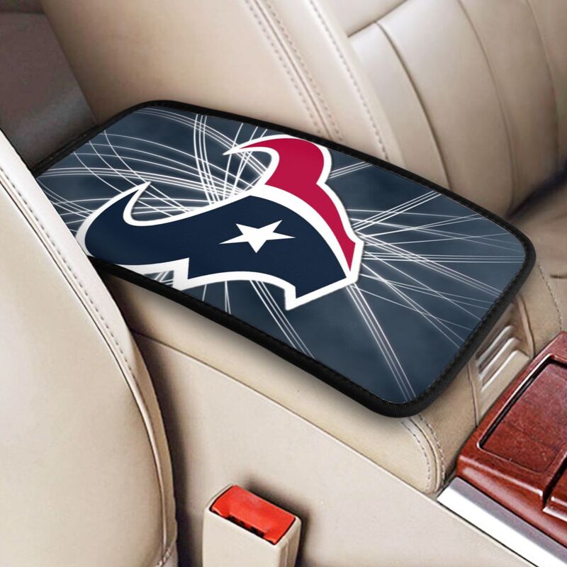 Car armrest box pad Houston Texans6 Printed central armrest box pad anti slip pad