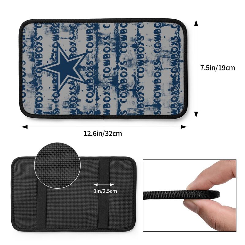 Dallas Cowboys print Car armrest box protective cover car center console armrest pad