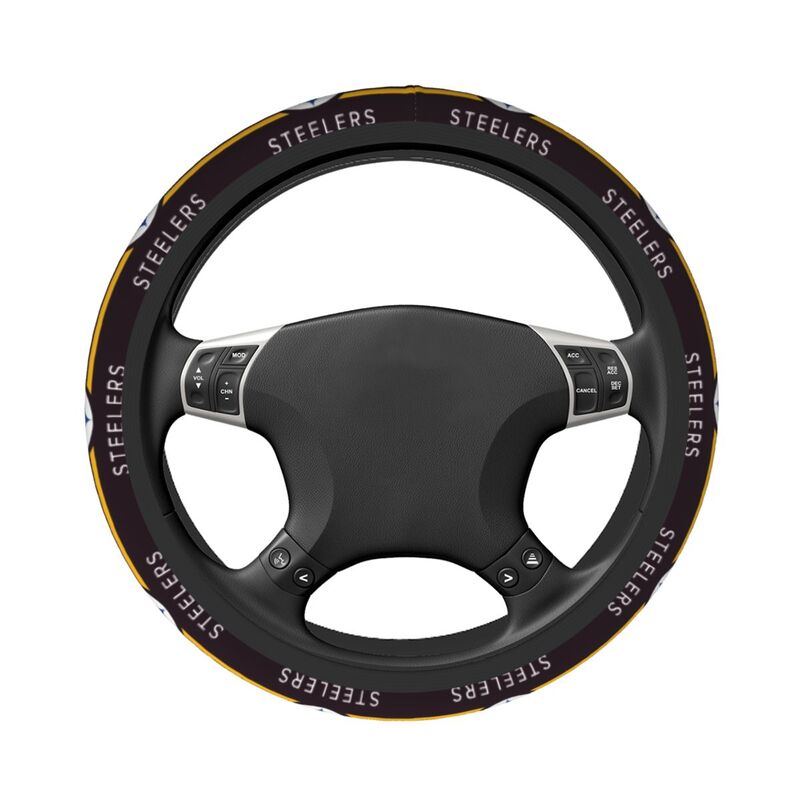 Pittsburgh Steelers Printed breathable anti slip cover elastic steering wheel cover