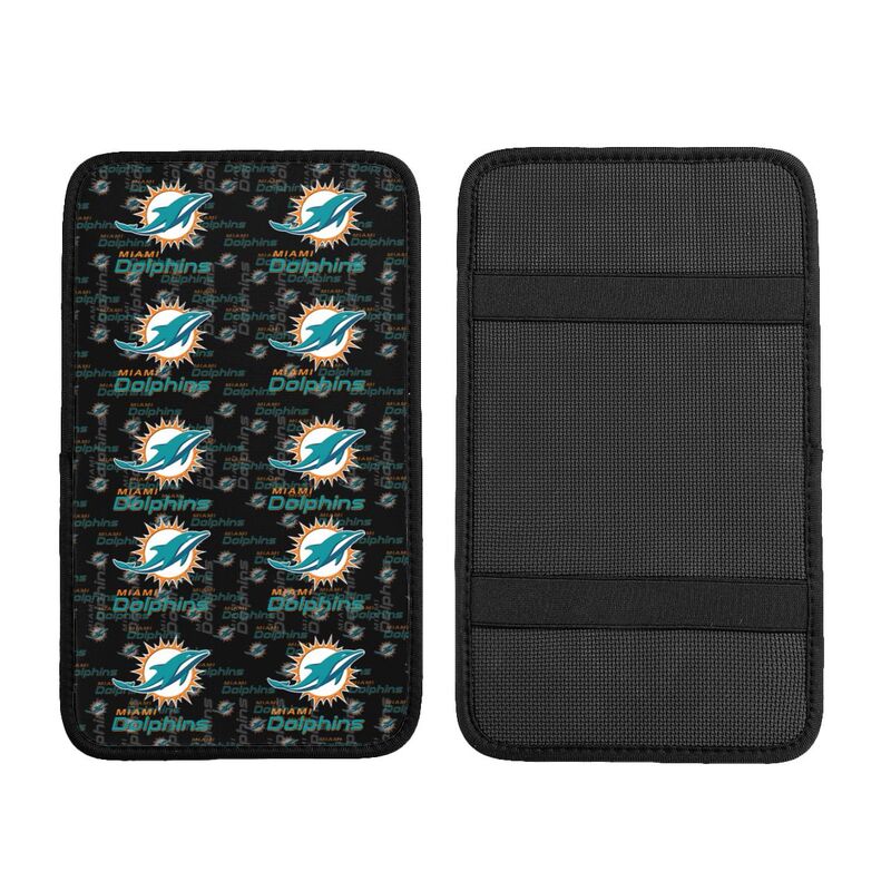 Miami Dolphins Printing car armrest box protective pad