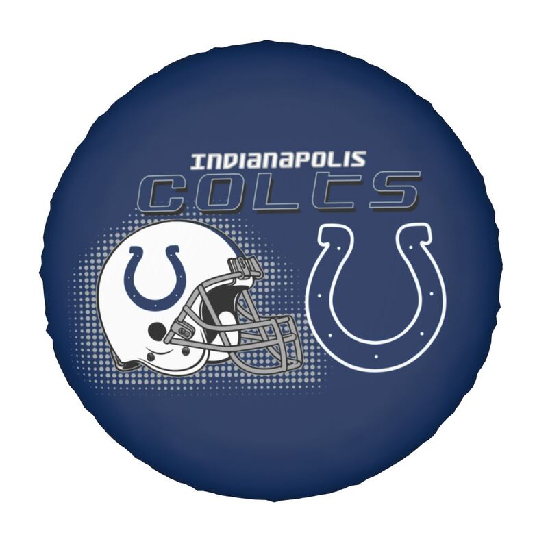 Indianapolis Colts Print car tire protection cover car spare tire dust protection covers
