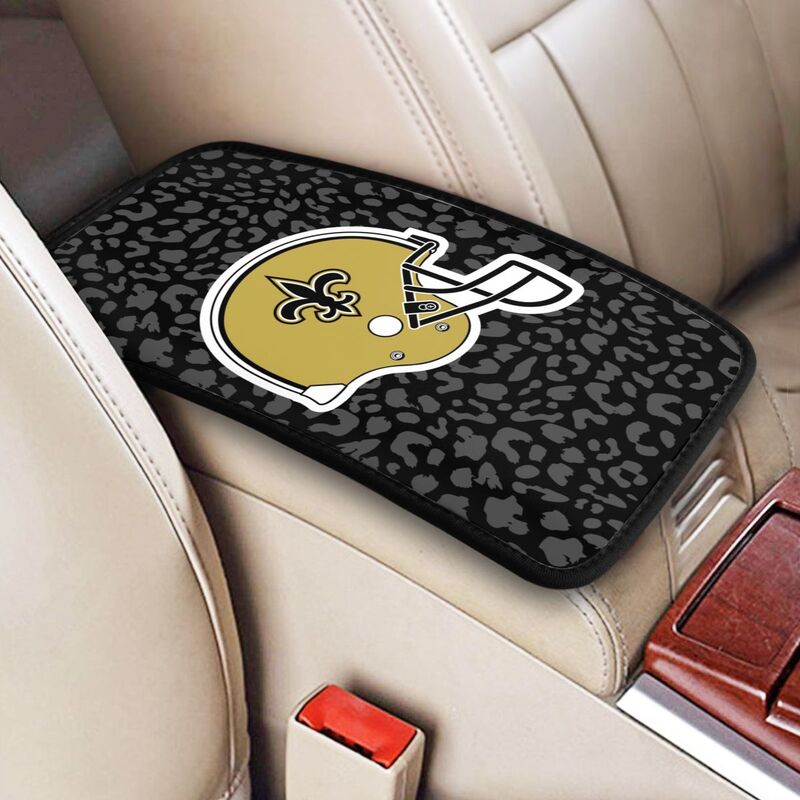 New Orleans Saints 2 printed Car handrail box cushion Personalized car armrest cover