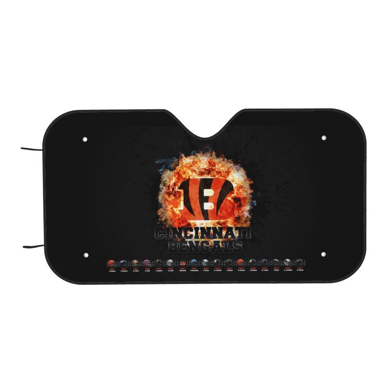 Cincinnati Bengals 2 Printed suitable for front Car windshield sunshades Car windshield sunshades