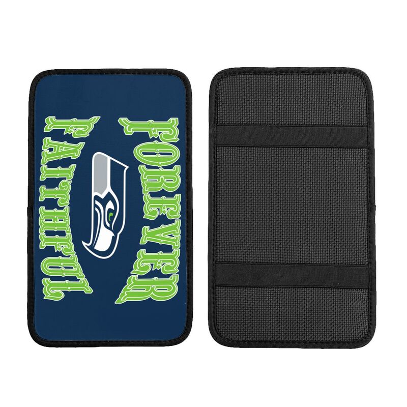 Seattle Seahawks Print car armrest box cover armrest protective cover
