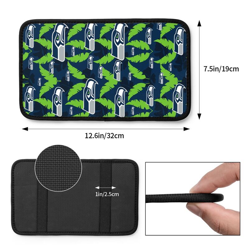 Seattle Seahawks printing Center console armrest pad car armrest protective cover car