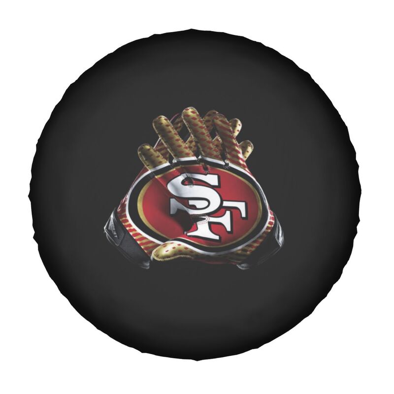 San Francisco 49ers 2 car dustproof sunscreen tyre protective cover Tyre protective cover