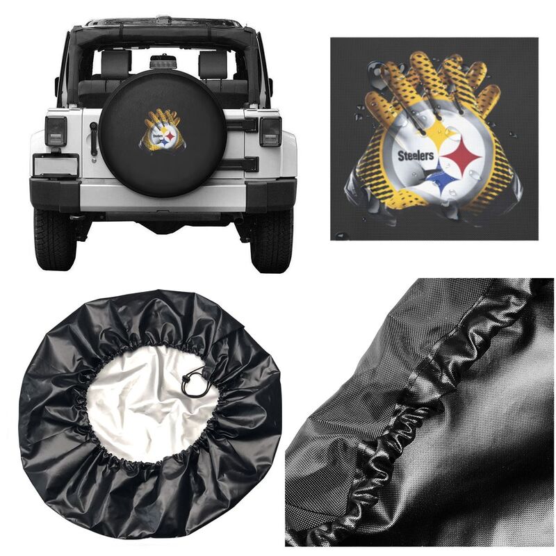Pittsburgh Steelers 2 Print tire protection covers car sunscreen tire protection covers