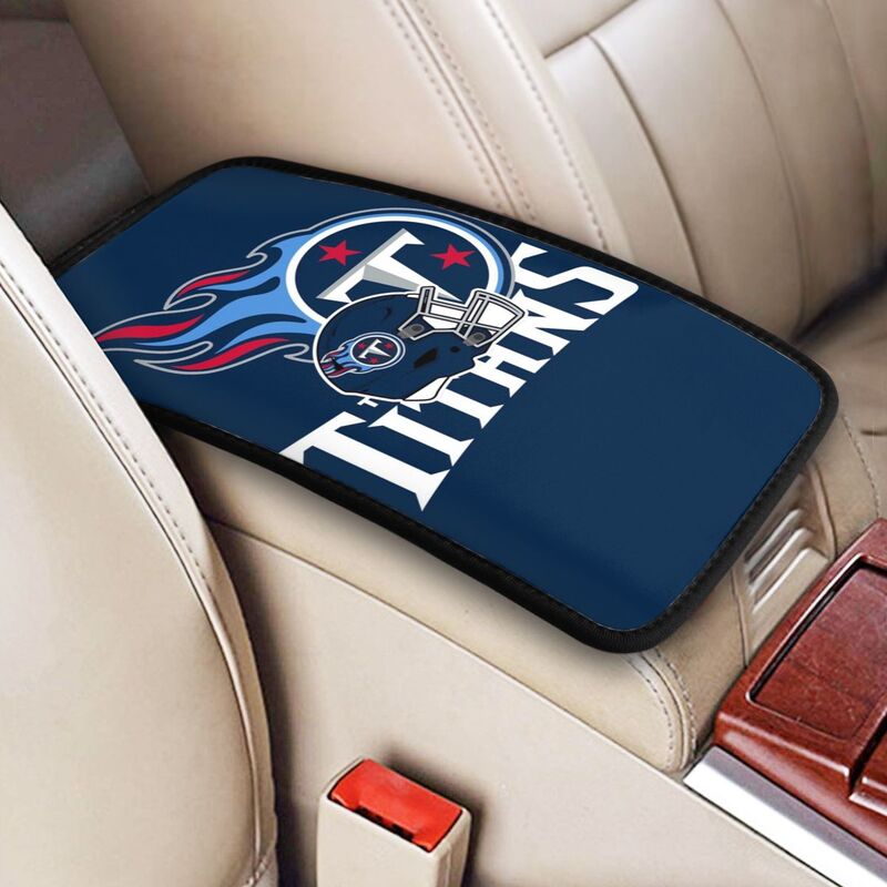 Car armrest box pad Tennessee Titans3 Printed central armrest box pad anti slip pad