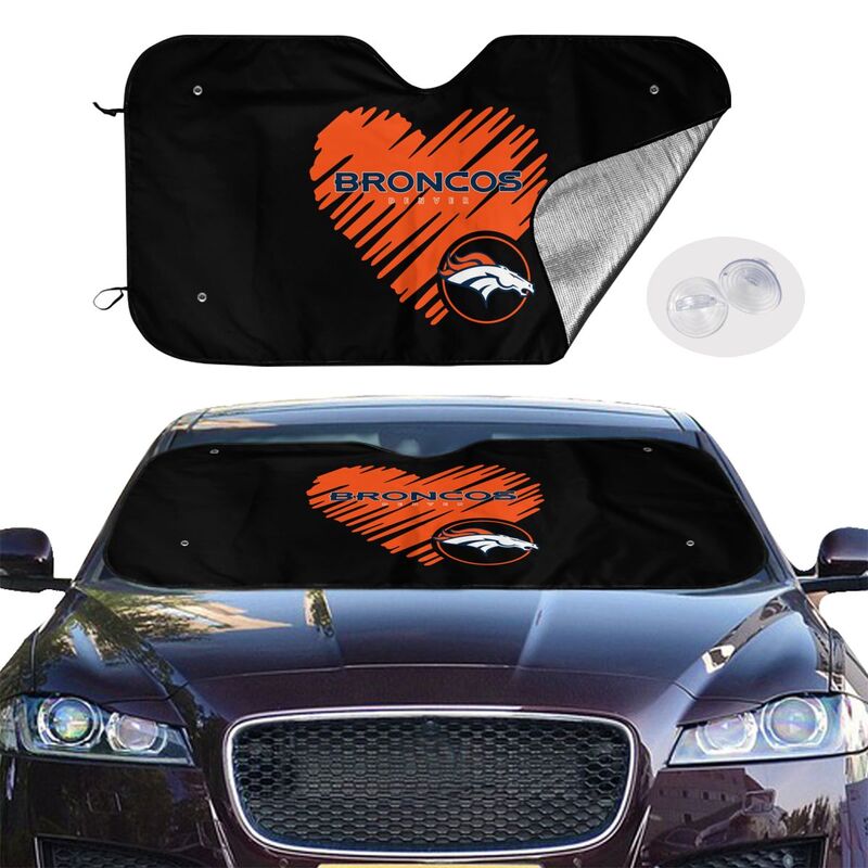 Denver Broncos Printing is suitable car front windshield sunshades Car windshield sunshades
