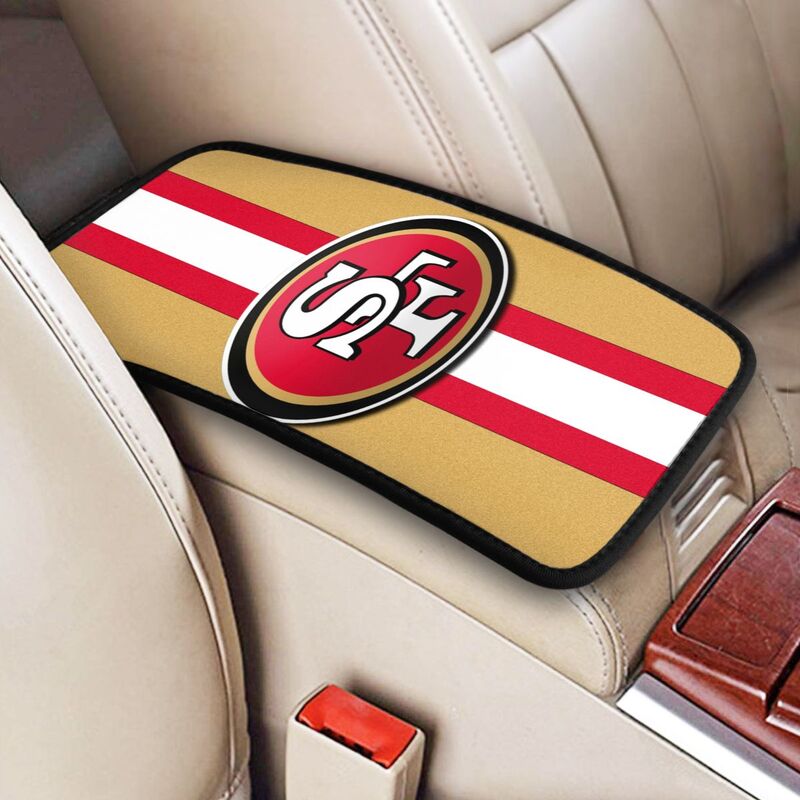 Car armrest box pad San Francisco 49ers Printed central armrest box cushion protective pad