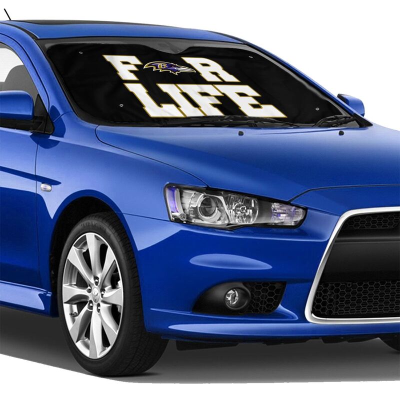 Baltimore Ravens 2 Printed car windshield sunshade (multi size) front windshield sunshade