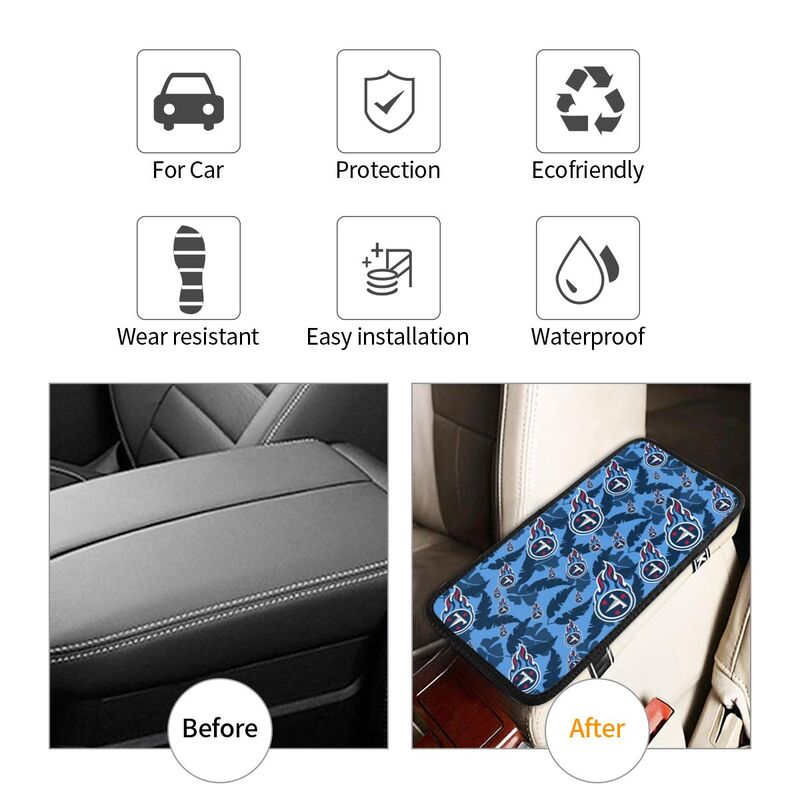 Tennessee Titans printing Center console armrest pad car armrest protective cover car