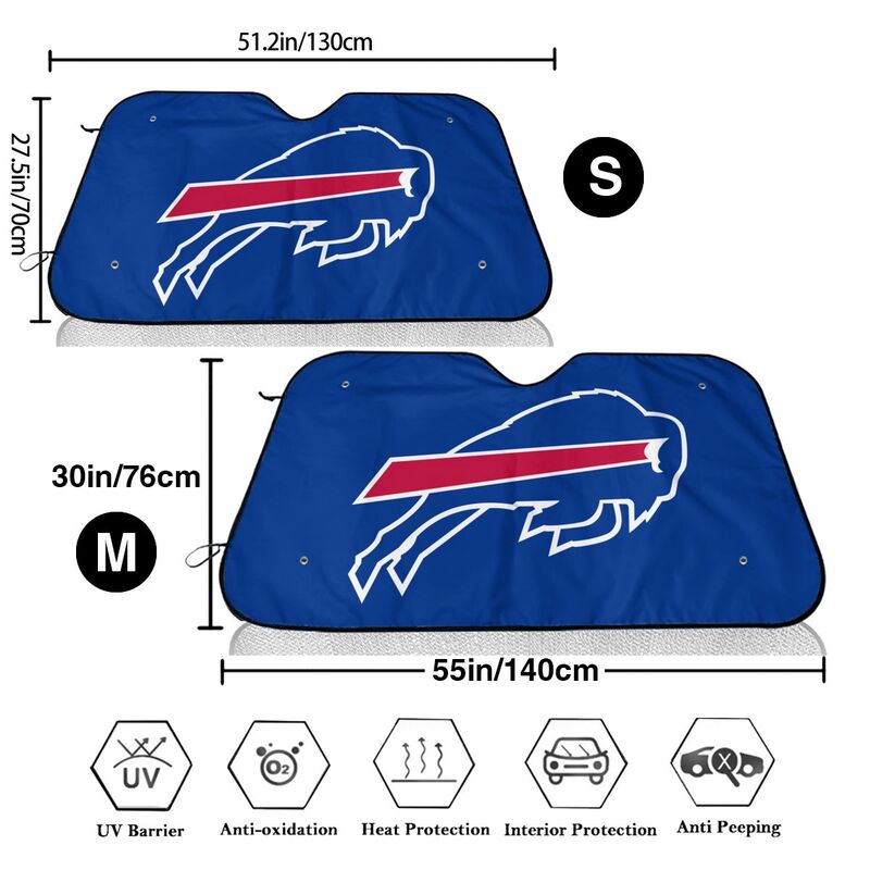 Buffalo Bills Printed car multi size front windshield sunshade car windshield sunshade