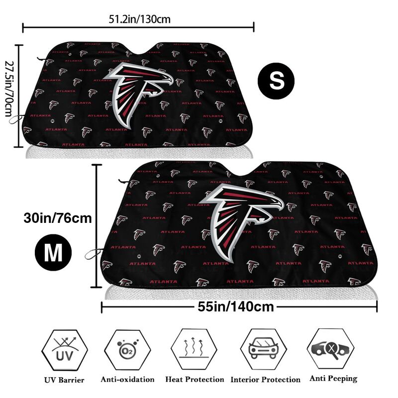 Atlanta Falcons Printed is suitable for front Car windshield sunshades Car windshield sunshades