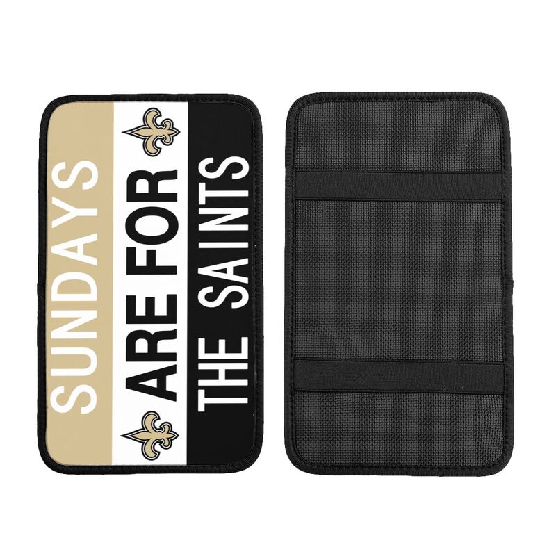 New Orleans Saints Personalized printed car armrest cover Car handrail box cushion