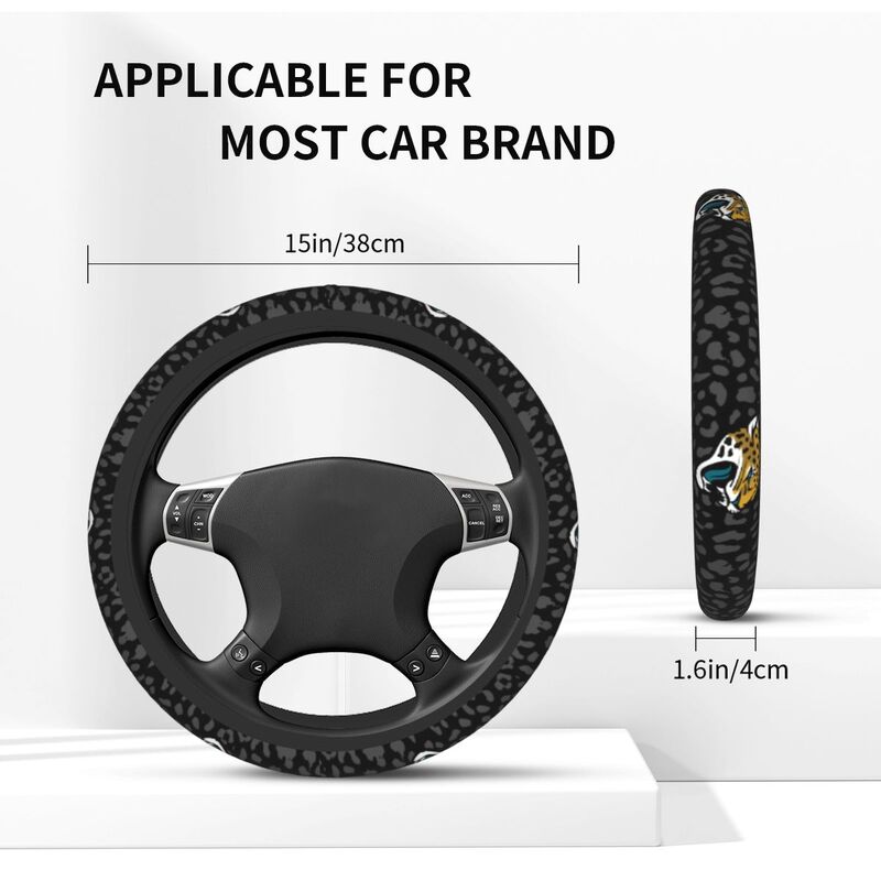 Jacksonville Jaguars Printed elastic steering wheel cover car anti-skid cover