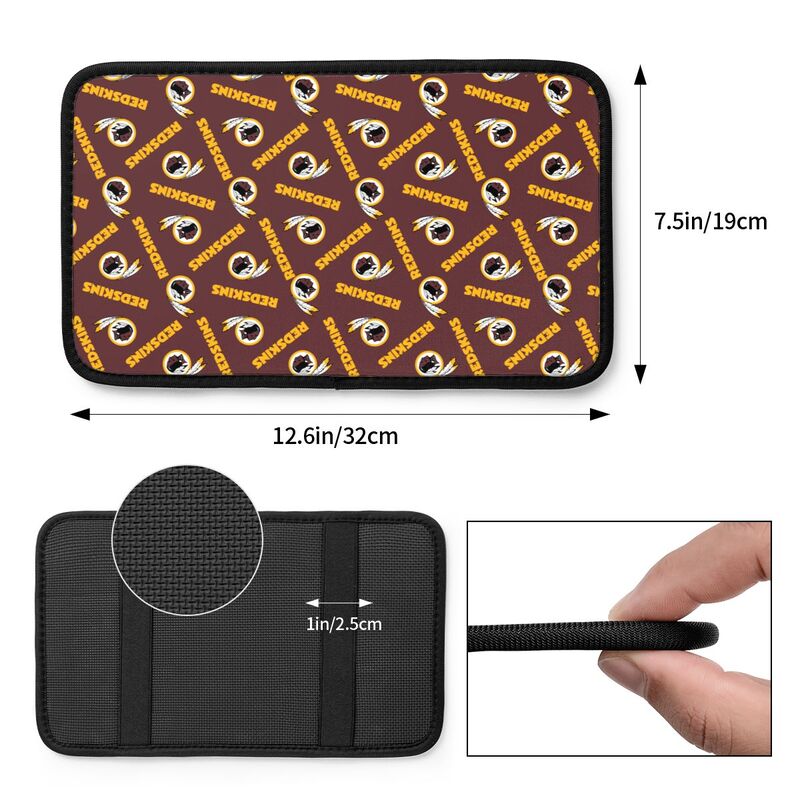 Washington Redskins Printed armrest protective cover car armrest box cushion