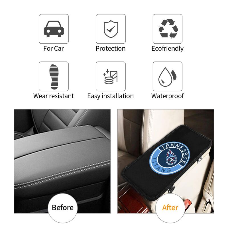 Tennessee Titans print car armrest protective cover Car center console armrest pad