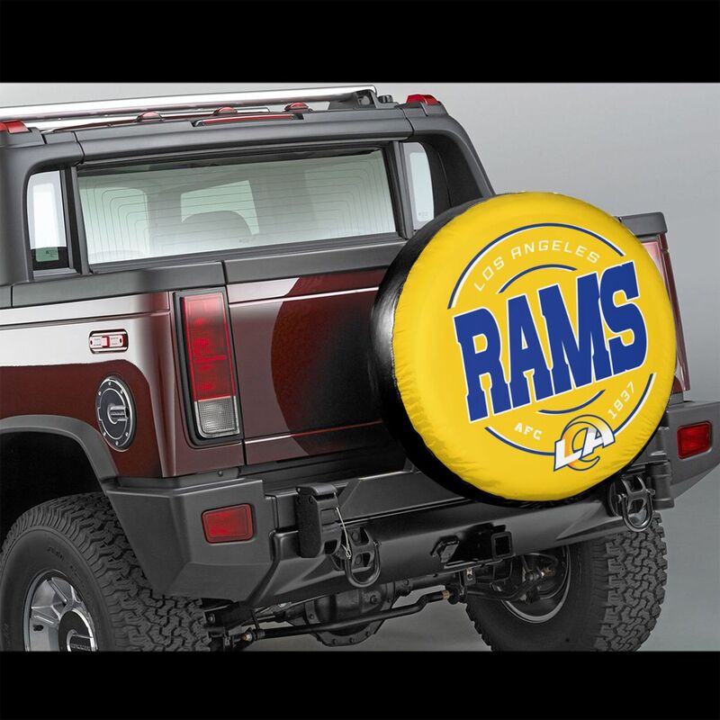 Los Angeles Rams Printing car tire protection cover car spare tire dust protection cover