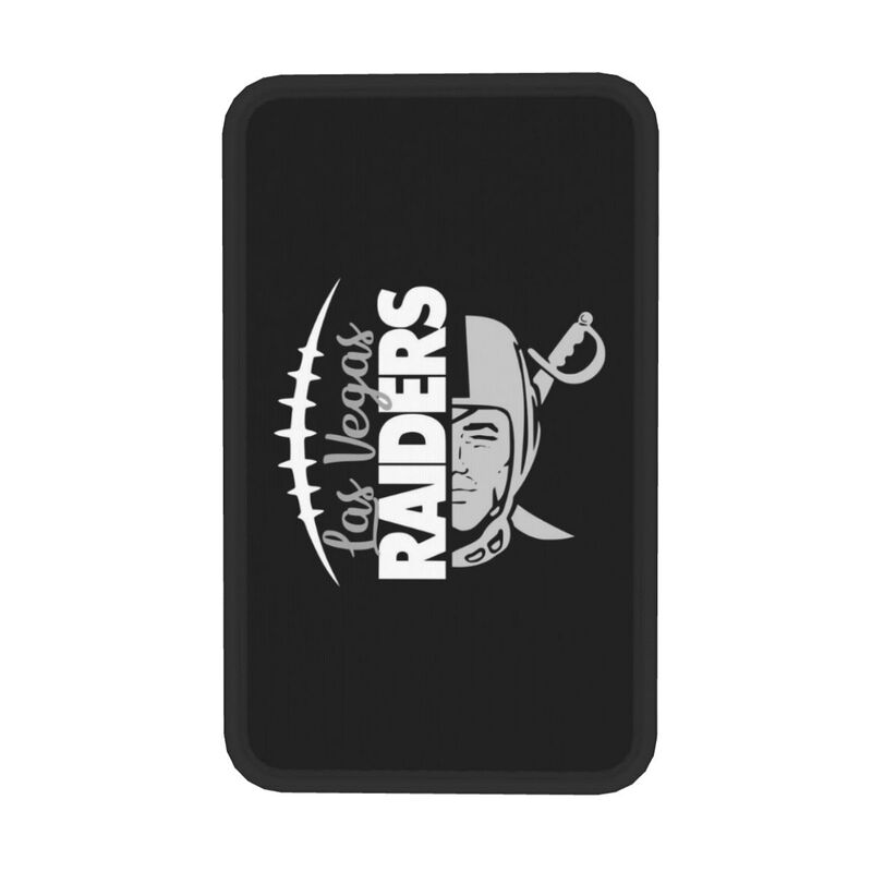 Car armrest box pad Las Vegas Raiders5 Printed central armrest box pad anti slip pad