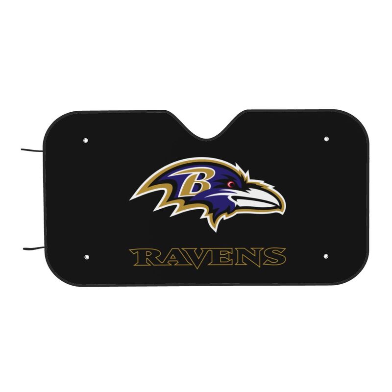 Baltimore Ravens 3 Printed car windshield sunshade (multi size) front windshield sunshade