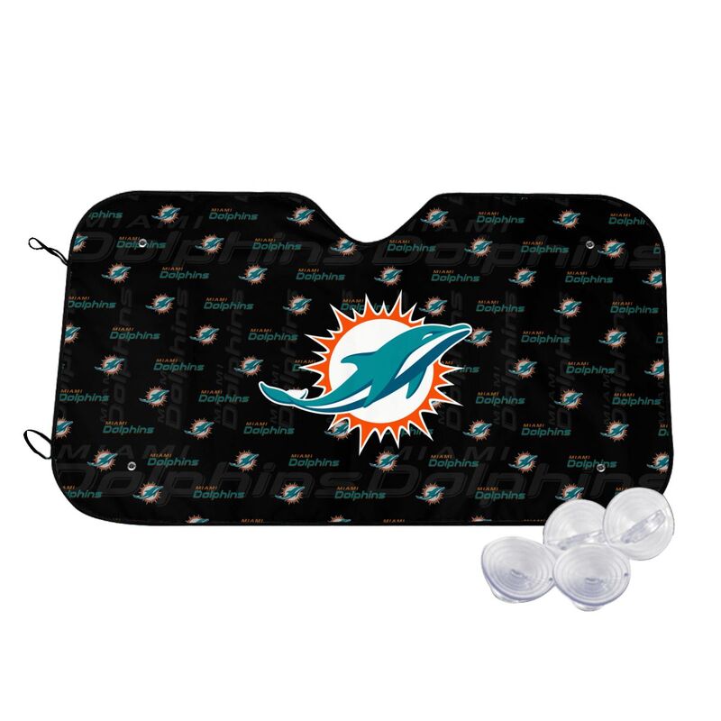 Miami Dolphins Printed is suitable for front Car windshield sunshades Car windshield sunshades