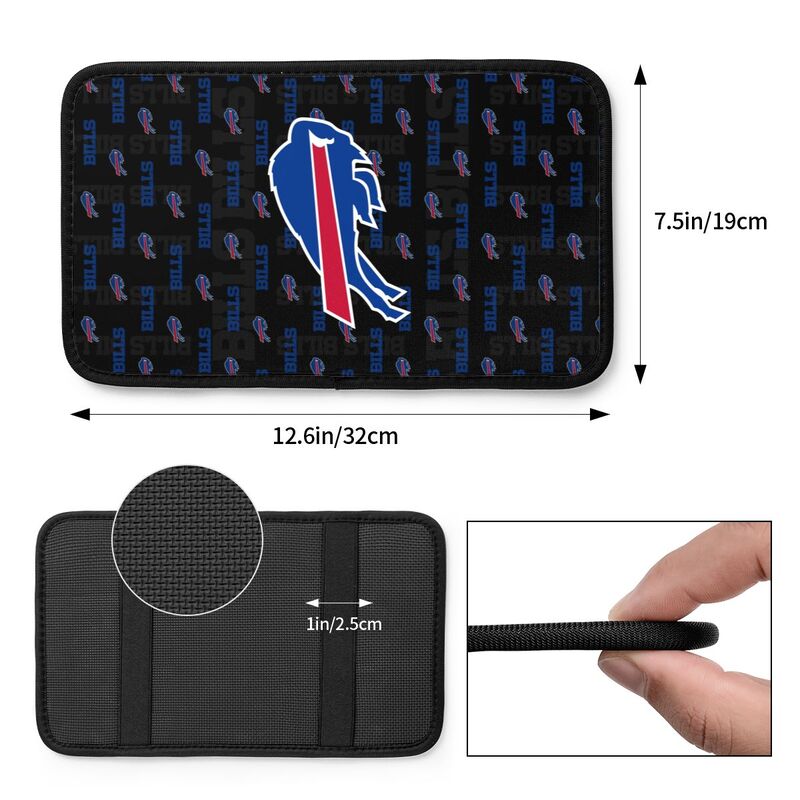 Buffalo Bills 2 printed Car handrail cushion Personalized car armrest cover