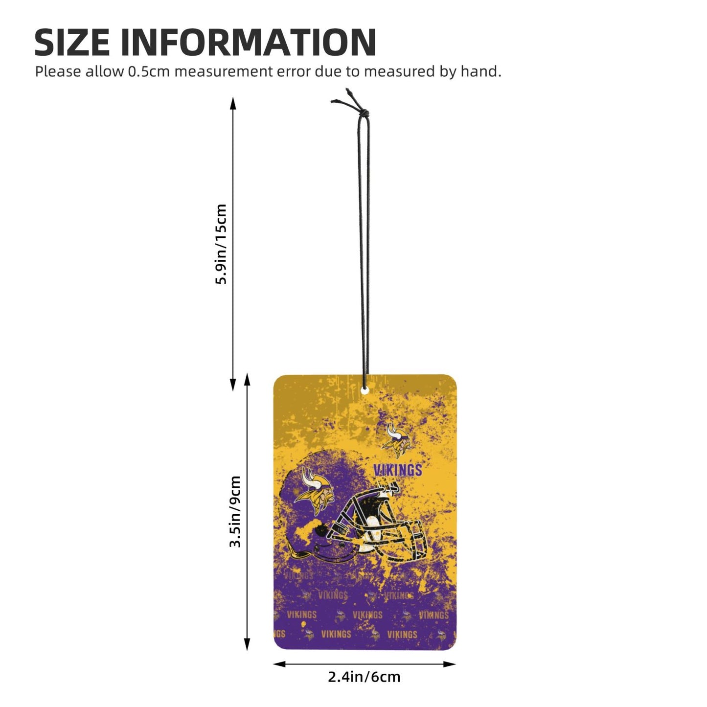 4-pcs Minnesota Vikings Car Air Fresheners Cards Set car aromatherapy tablets