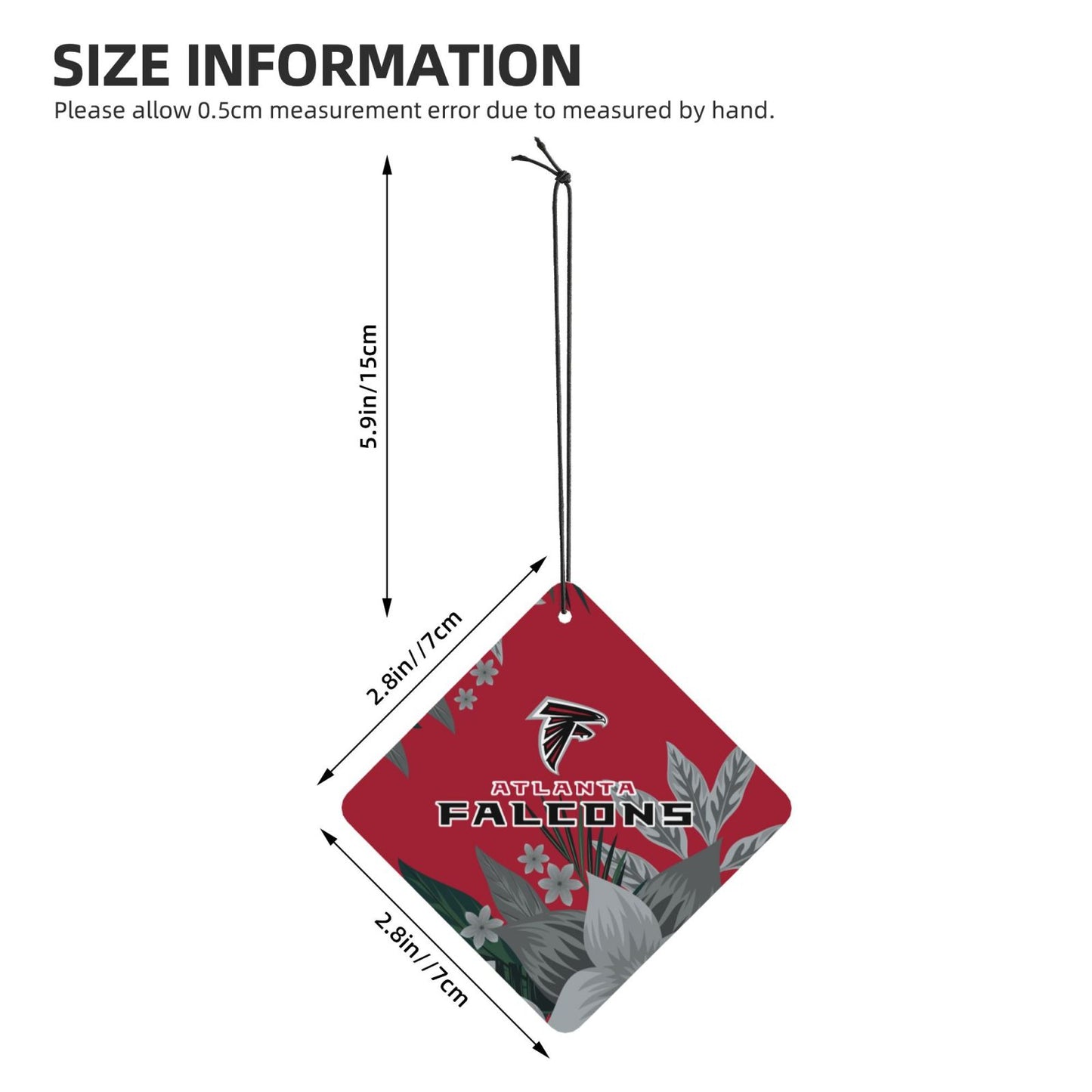 4pcs- Atlanta Falcons car aromatherapy tablets Car Air Fresheners Cards Set