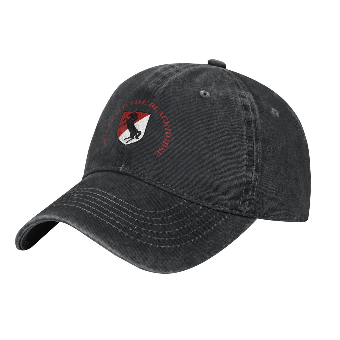 IRODE WITH THE BLACKHORSE Printed unisex baseball cap adjustable cap veteran gift