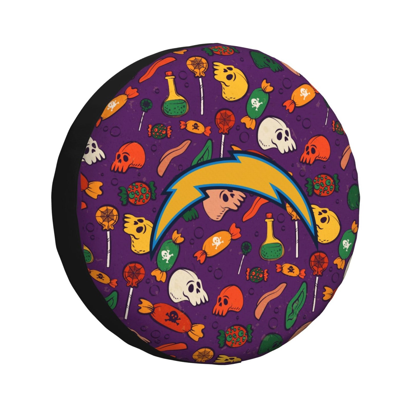 San Diego Chargers print Halloween candy print car tire cover tire dust cover