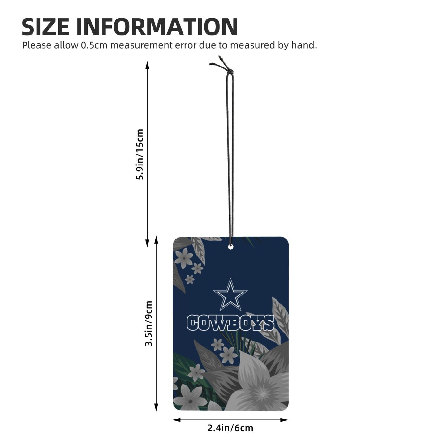 4pcs- Dallas Cowboys car aromatherapy tablets Car Air Fresheners Cards Set