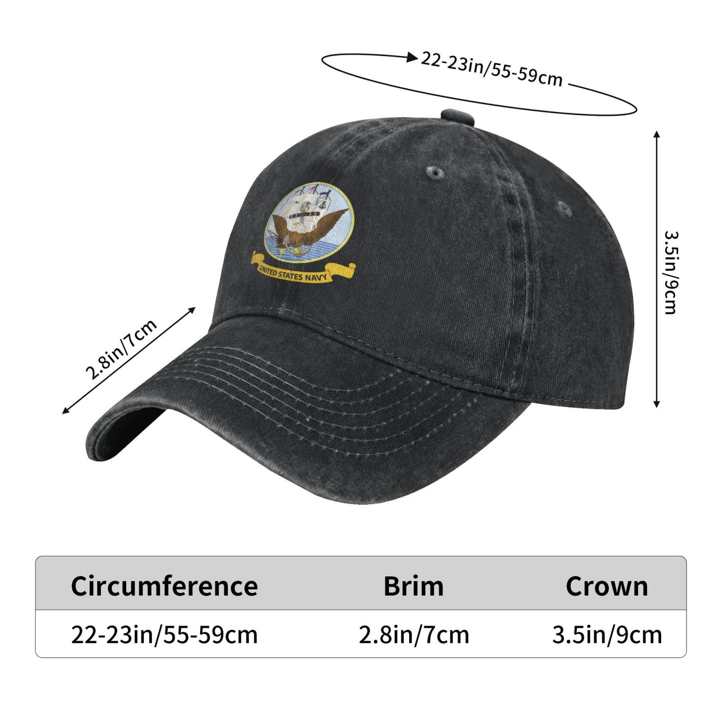 Flag Of The United States Navy Printed unisex baseball cap adjustable cap veteran gift