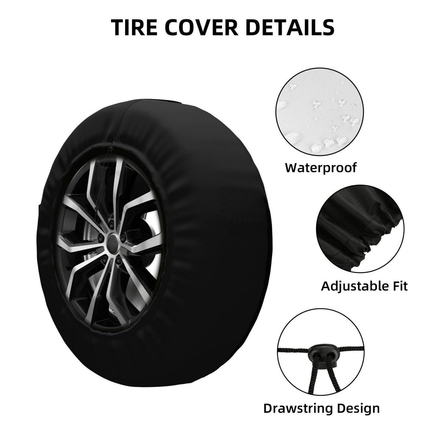 Washington Redskins Printing wheel dust cover black background car tire cover
