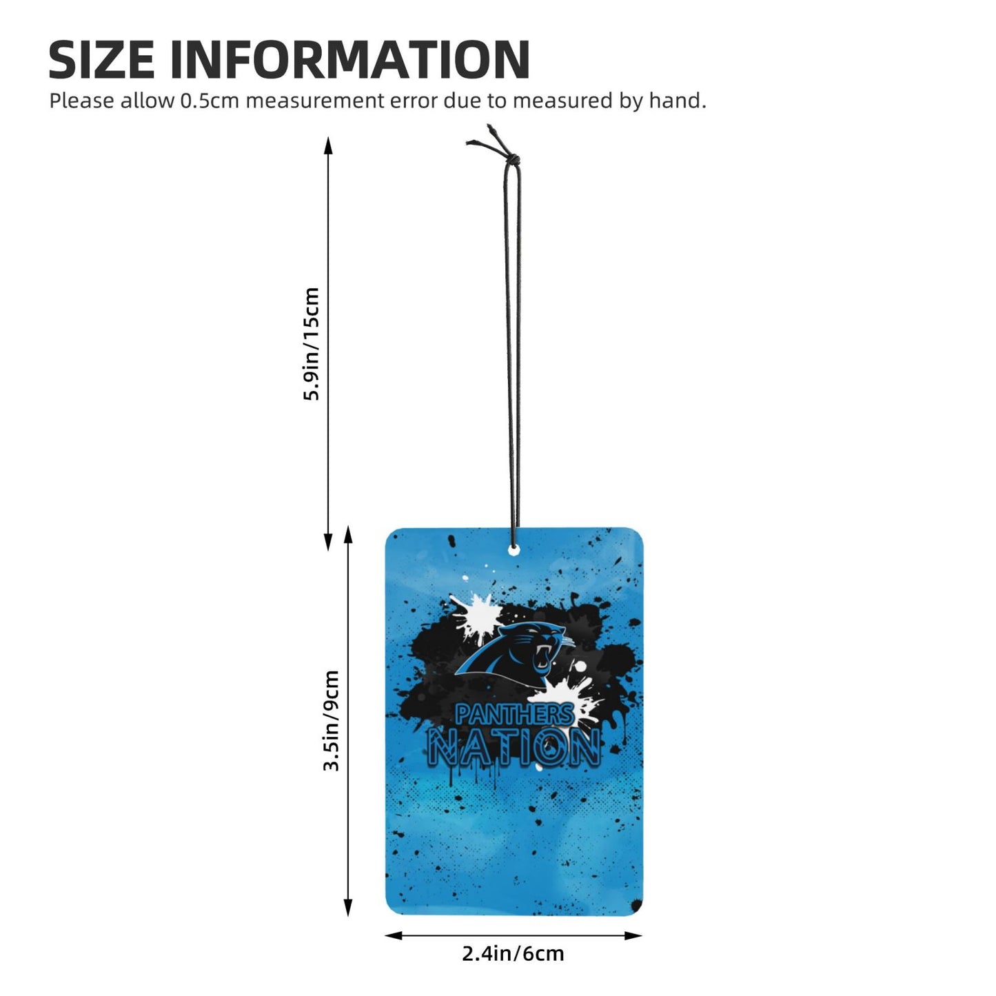 4-pcs Carolina Panthers Car Air Fresheners Cards Set car aromatherapy tablets