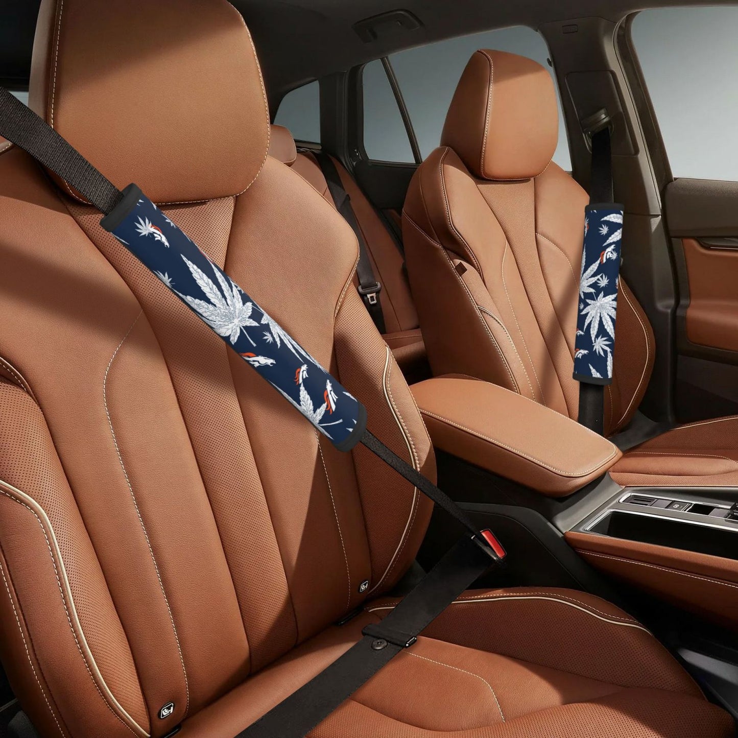 Denver Broncos Car seat belt protection cover Adult seat belt protection cover