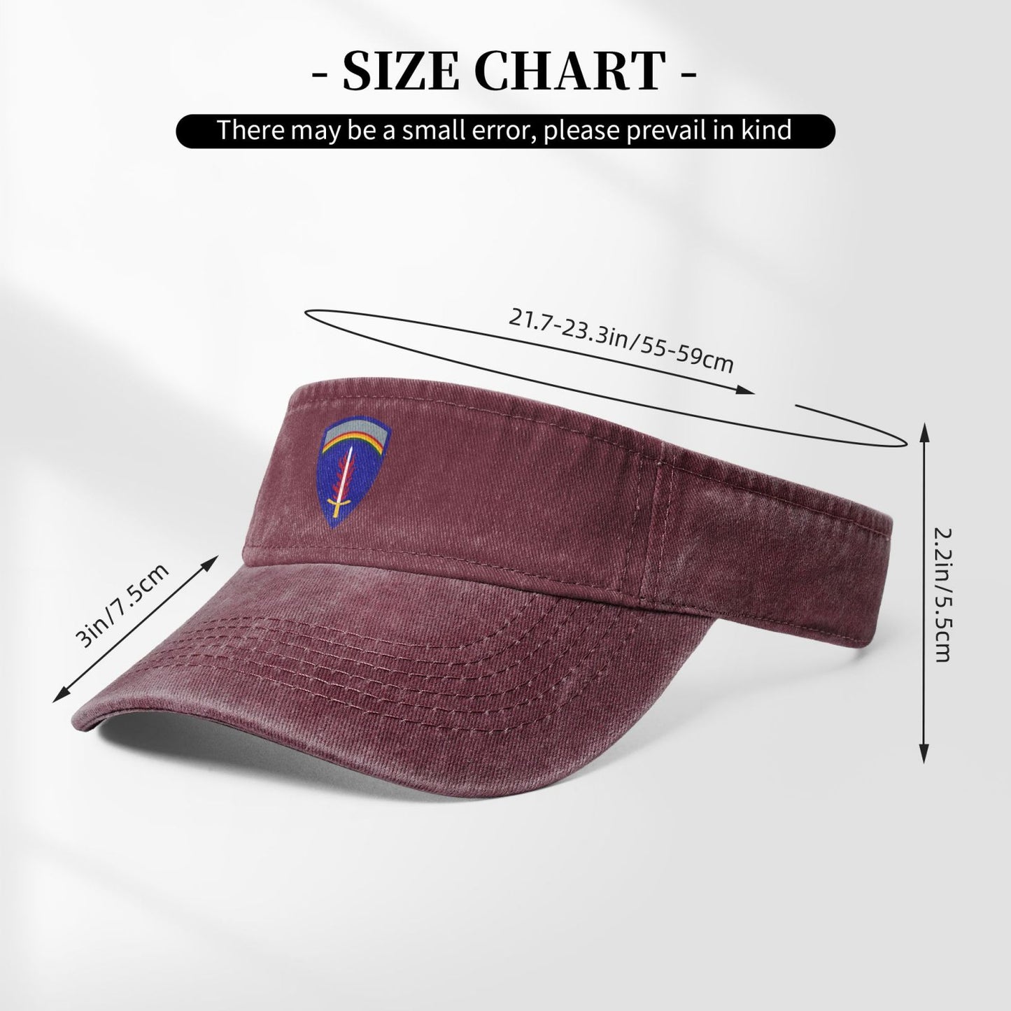 USAREUR Insignia Printing adjustable Empty Top Baseball Sun Cap unisex outdoor sport hat veterans gift