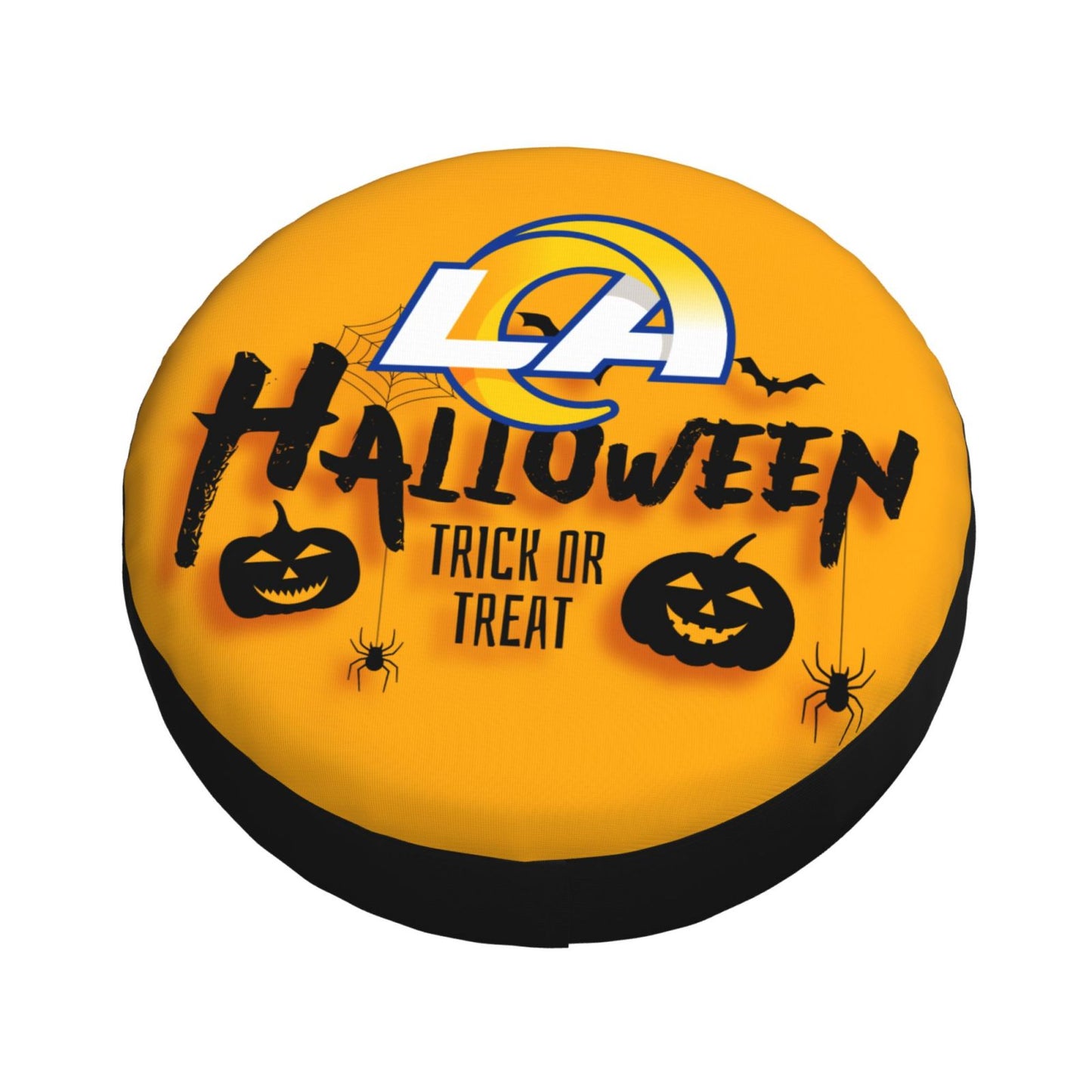 Los Angeles Rams print wheel dust cover Halloween pumpkin lantern printed car tire cover