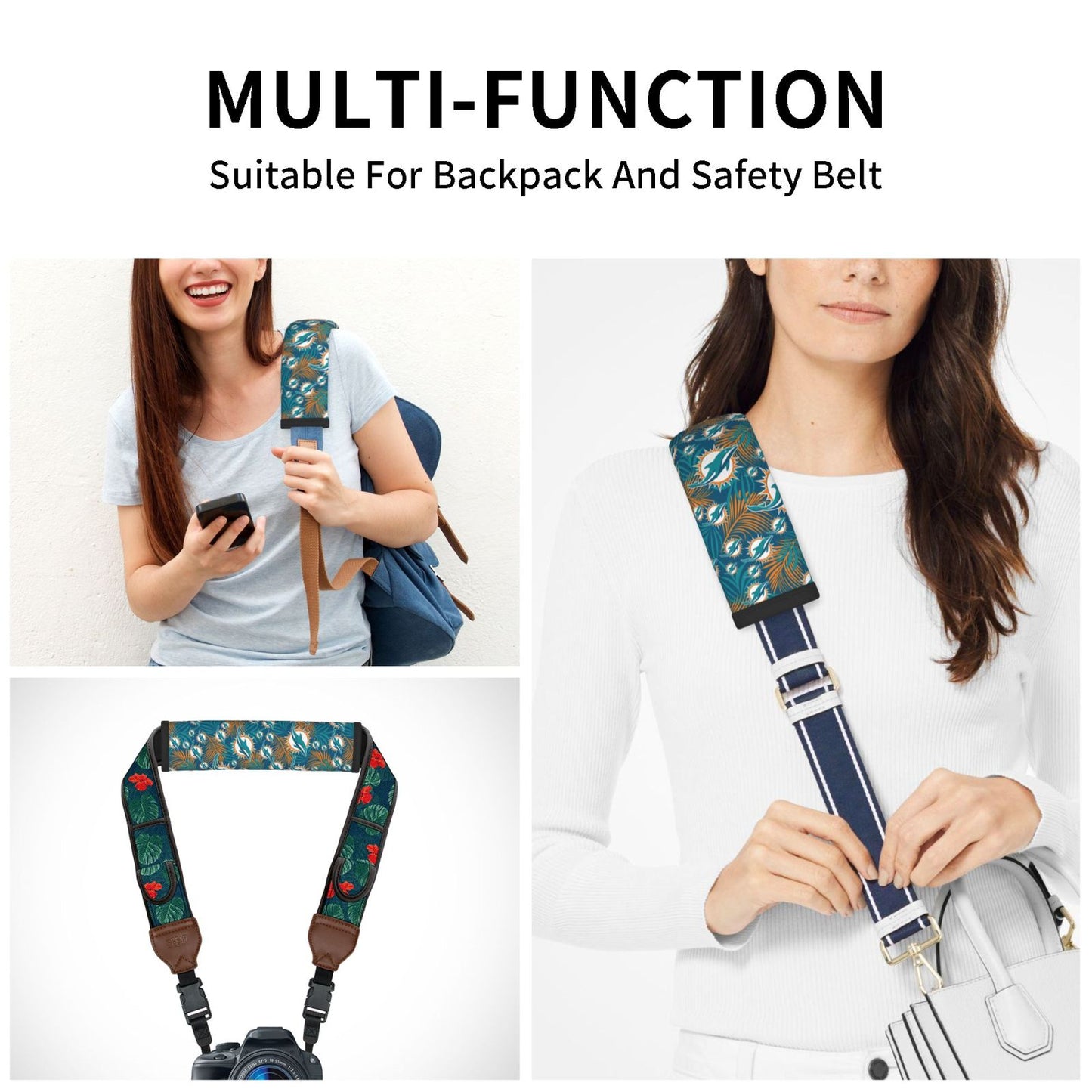 Miami Dolphins Car seat belt protective cover personalized seat belt protective cover
