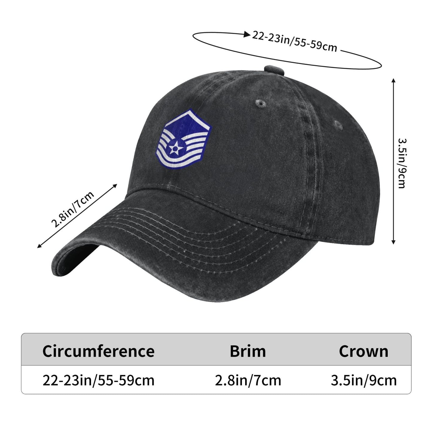 E7a USAF MSGT Printing unisex baseball cap adjustable cap veteran gift