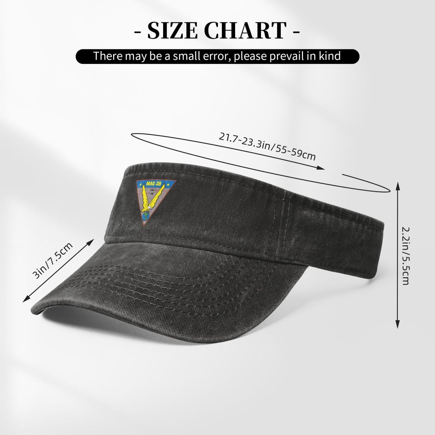 MAG-39 Insignia Printing adjustable Empty Top Baseball Sun Cap unisex outdoor sport hat veterans gift