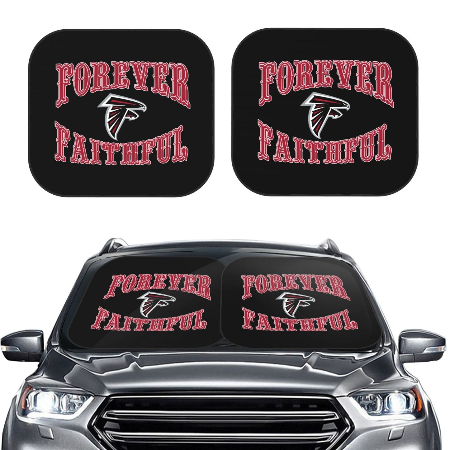 Atlanta Falcons Car front windshield sunshade UV resistant sunshade foldable