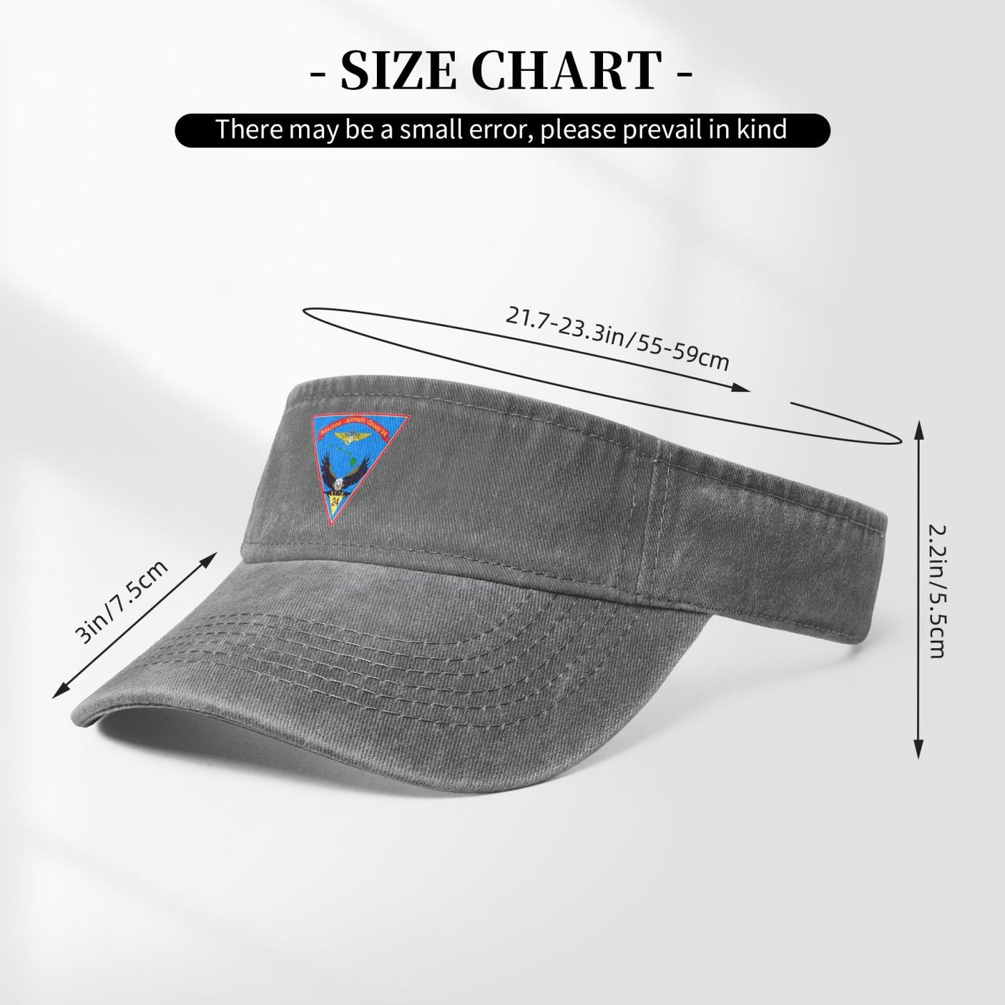 Mag24 Insignia Printing adjustable Empty Top Baseball Sun Cap unisex outdoor sport hat veterans gift