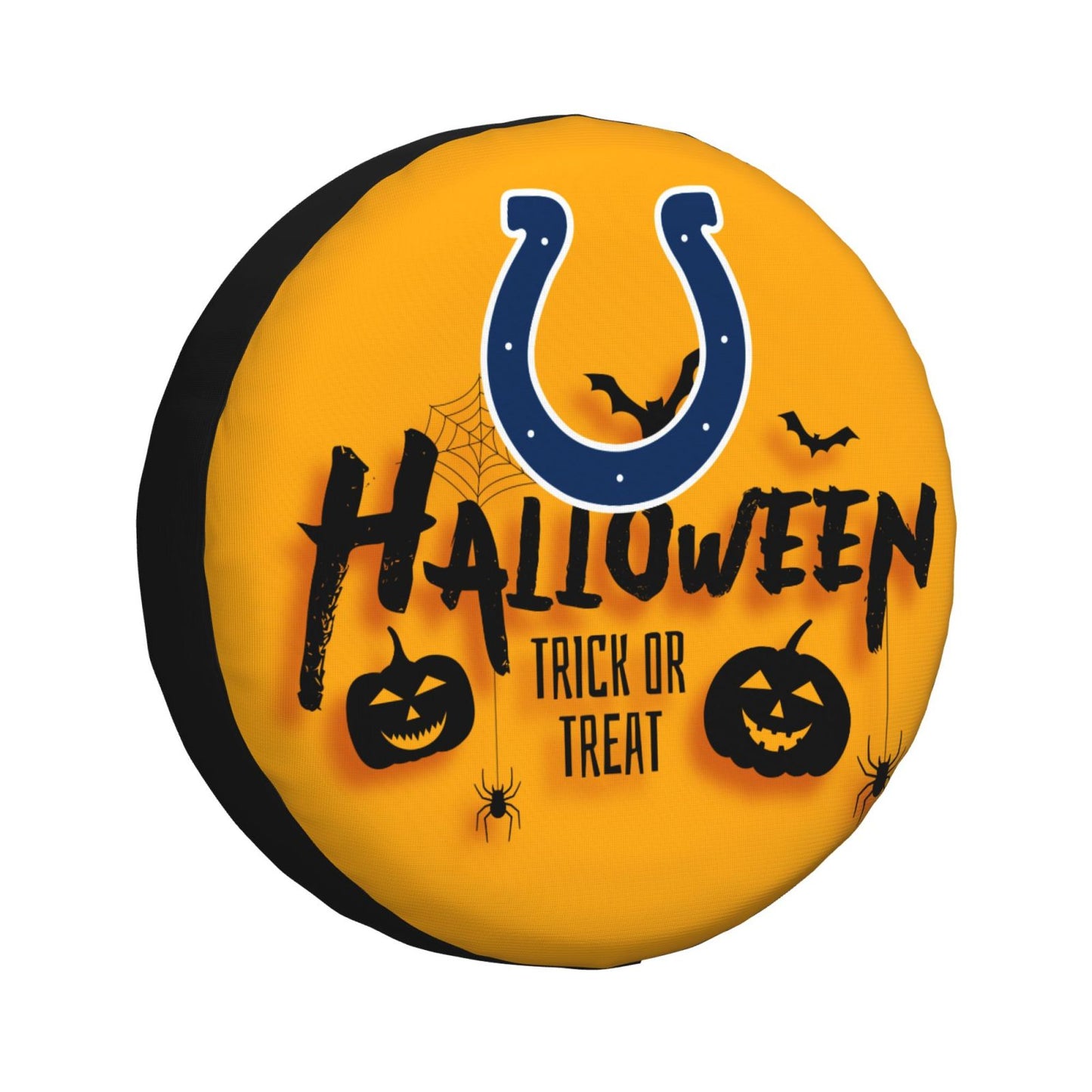 Indianapolis Colts print wheel dust cover Halloween pumpkin lantern printed car tire cover