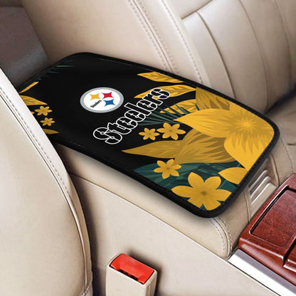 Pittsburgh Steelers Car armrest box protective cover car center console armrest pad